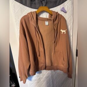 Victoria's Secret Pink Brown Fleece